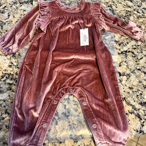 Pink Chicken Velour Katani Jumper - Mauve - 3/6M New with tags NWT